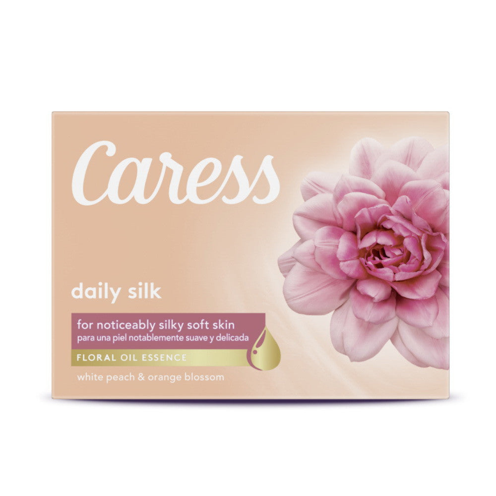 Caress Moisturizing Body Bar Daily Silk, 4 Oz, 2 Pack
